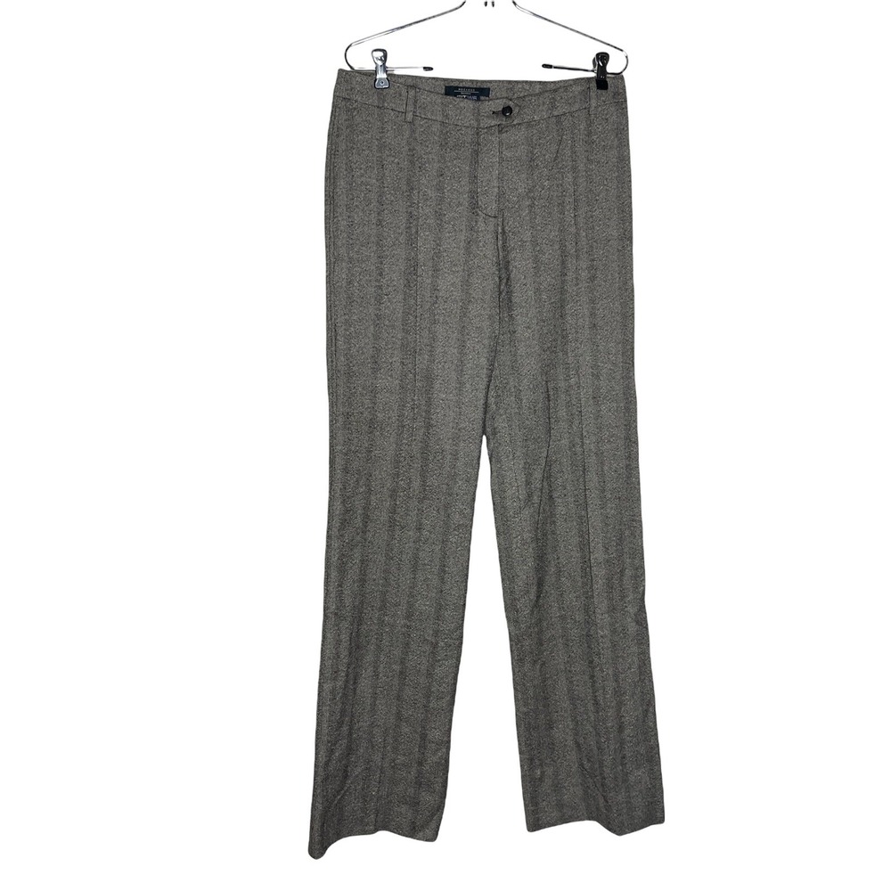 Weekend Max Mara brown tweed Modern Trouser Fit Stretch W6 sz 10‎